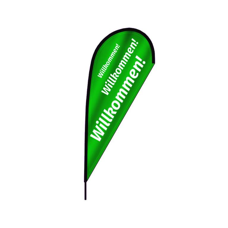 Werbeflagge Tropfen