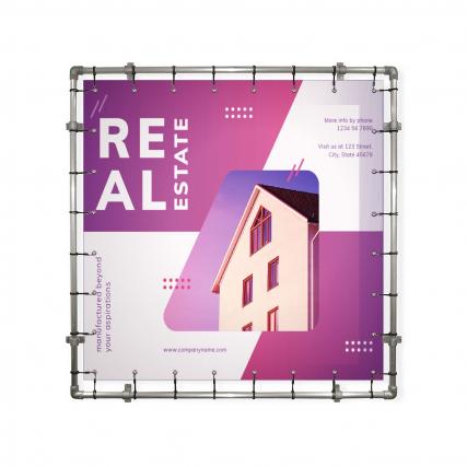 Rohrsystem mit Banner