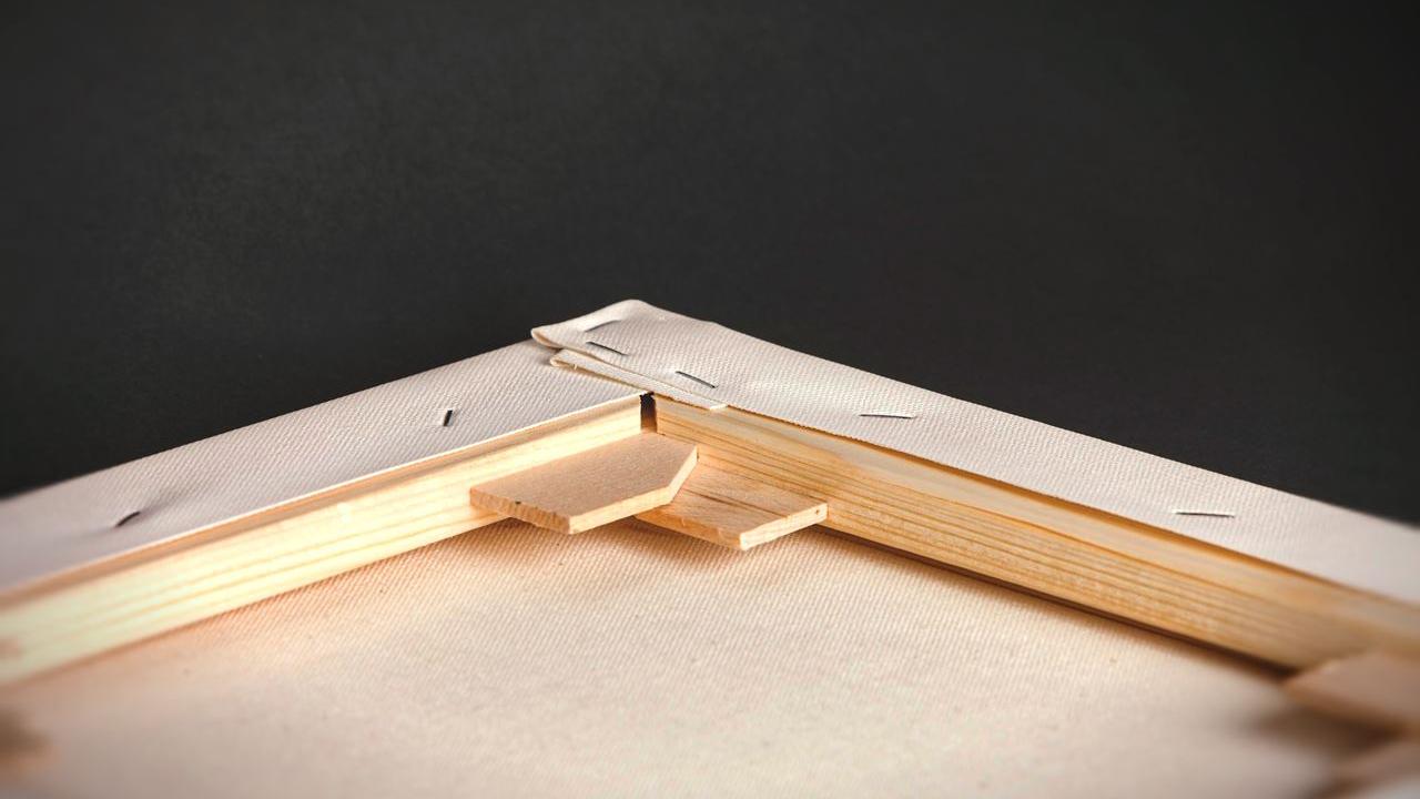 Keilrahmenbild Rückseite