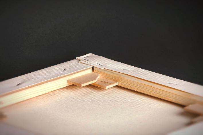 Keilrahmenbild Rückseite