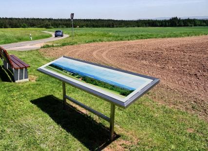 Panoramatafel mit Anti-Graffiti-Oberfläche